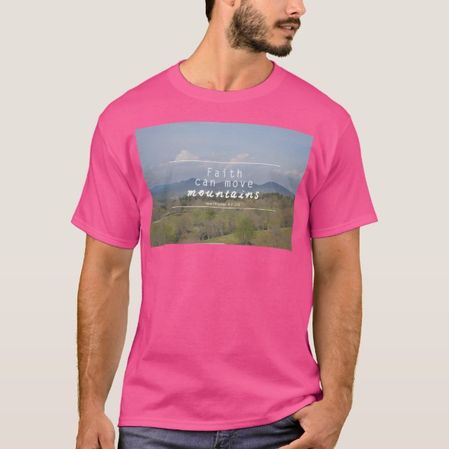Faith Can Move Mountains Long T-Shirt (Front)