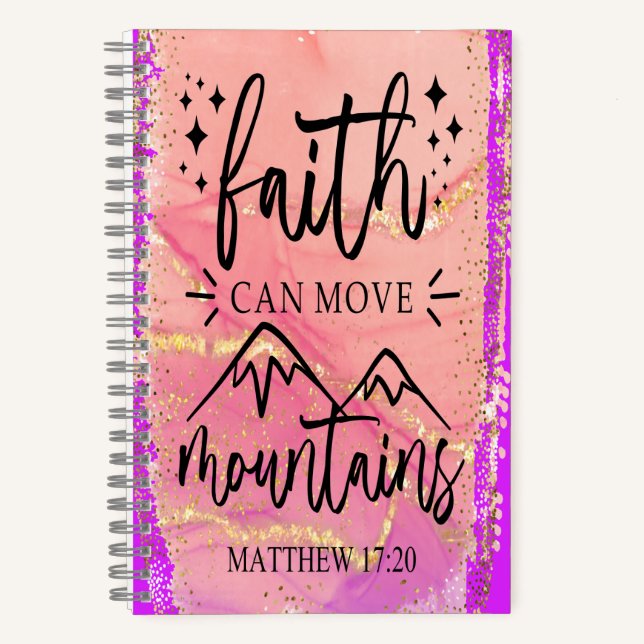 Faith Can Move Mountains Notebook (Front)