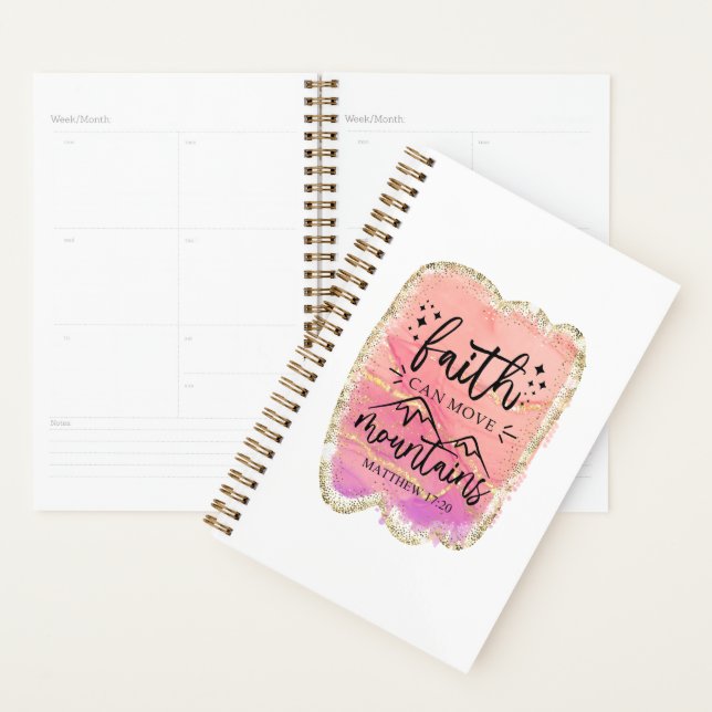 Faith Can Move Mountains Planner (Display)
