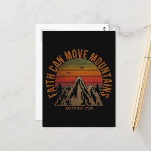 Faith Can Move Mountains Postcard