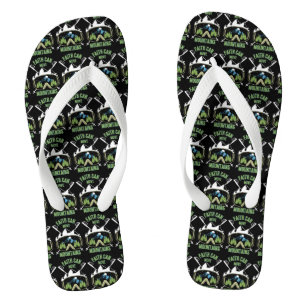 Faith Can Move Mountains Quote Unisex Flip Flops