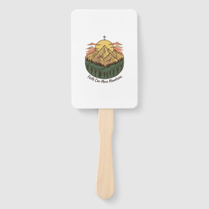 Faith Can Move Mountains Vintage Mountain Shirt (3 Hand Fan