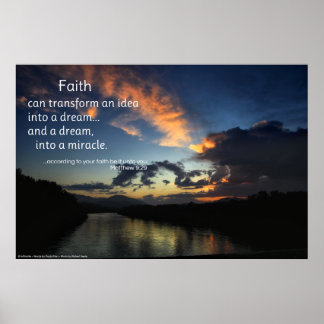 Faith can transform...inspirational poster