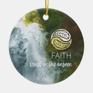 Faith Ceramic Tree Decoration