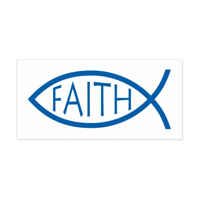 Faith | Christian Fish Symbol Self-inking Stamp (Design)