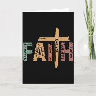 Faith Christian Inspirational Bible Verses Religio Card