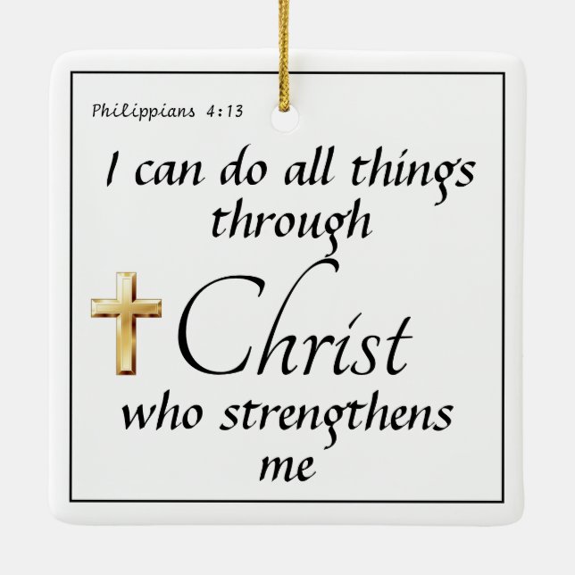 Faith Christmas ornament (Back)