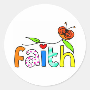 Faith Classic Round Sticker