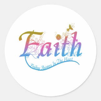 Faith Classic Round Sticker