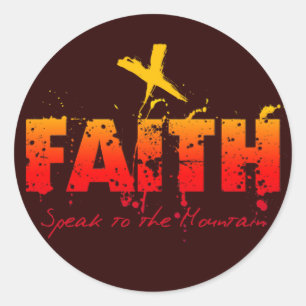 FAITH CLASSIC ROUND STICKER