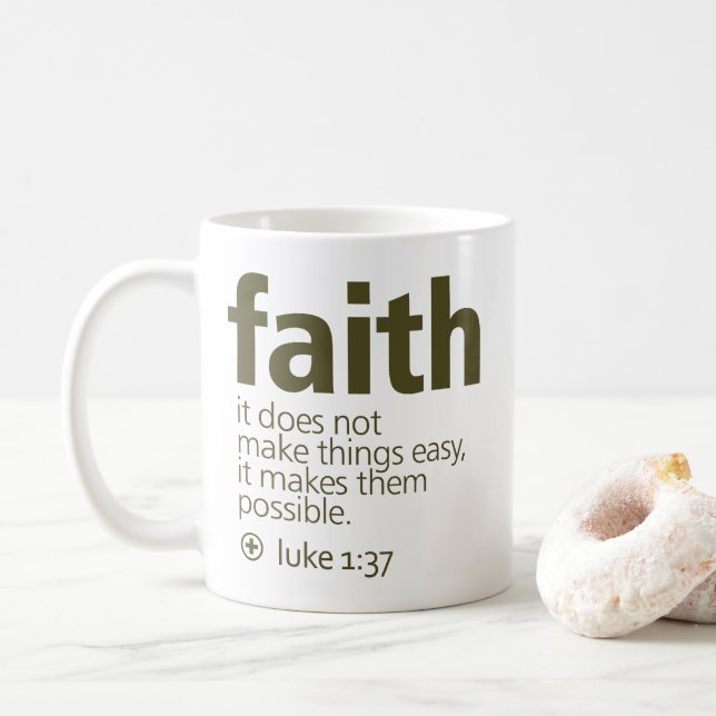 Faith Coffee Mug (With Donut)