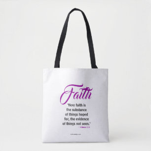 #FAITH Collection Scripture Tote Bag