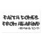 Faith Comes From Hearing Sticker Romans 10:17