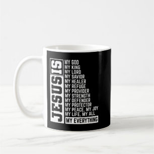 Faith Cross Christian Religious Jesus Lord Gift Je Coffee Mug