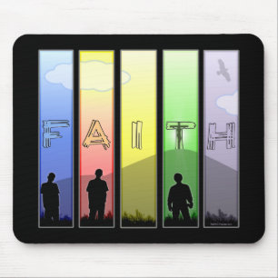 Faith Cross Mouse Mat