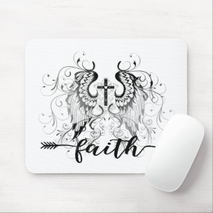 Faith cross mouse mat