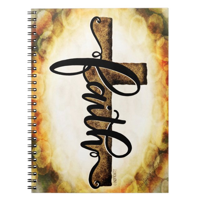 Faith Cross Pretty Modern Inspirivity Notebook (Front)