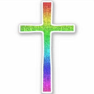 Faith Cross Rainbow