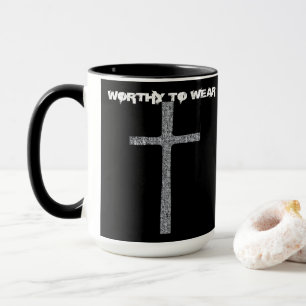 Faith Cross Silver - Worthy To Wear Mug