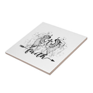 Faith cross tile