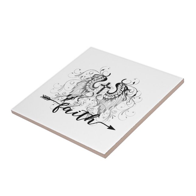 Faith  cross  tile (Side)