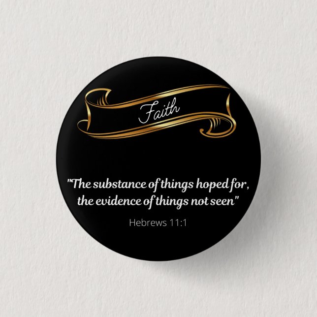 Faith Definition 3 Cm Round Badge (Front)