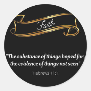 Faith Definition  Classic Round Sticker