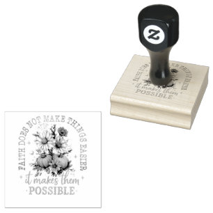 Faith Does Not....  Rubber Stamp