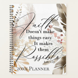 Faith doesn't make things easy  planner