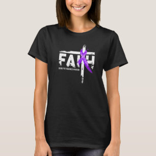 Faith Domestic Violence Awareness Purple Christian T-Shirt