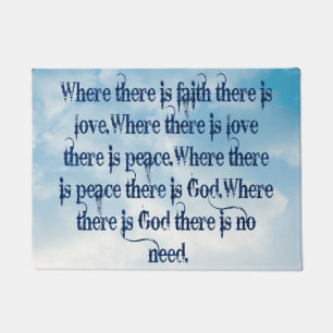 Faith Door Mat