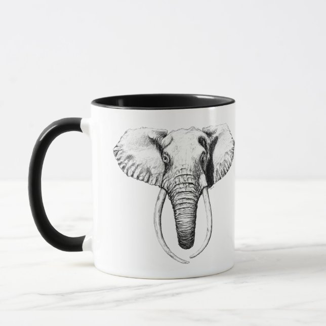 Faith Elephant Woman Mug (Left)