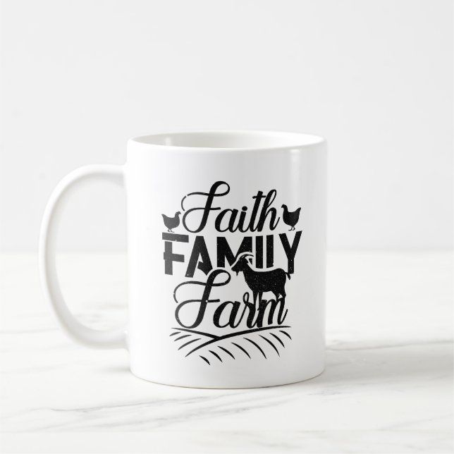 Faith. Family. Farm Coffee Mug (Left)