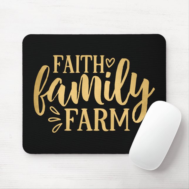 Faith Family Farm Mouse Mat (With Mouse)