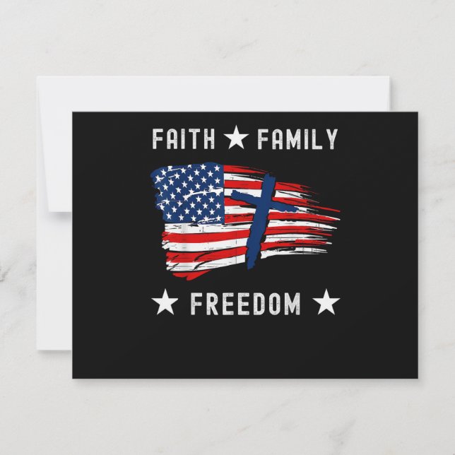 Faith Family Freedom America Patriotic Christian (Front)