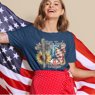 Faith Family Freedom Christian American Patriotic  T-Shirt