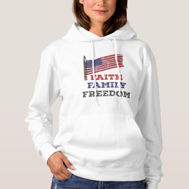 Faith Family Freedom Hoodie (Front)