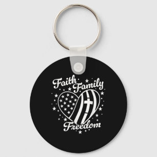 Faith Family Freedom Patriot 4th Of July 4th Usa C Key Ring