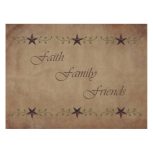 Faith Family Friends Tablecloth
