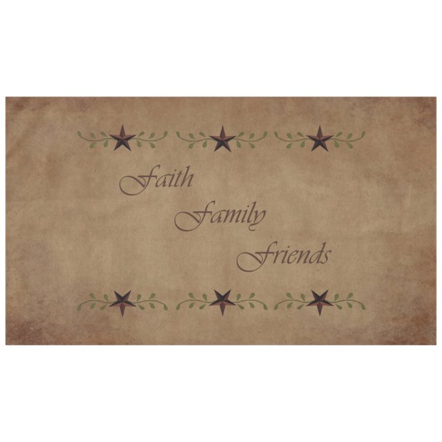 Faith Family Friends Tablecloth-Large Size Tablecloth (Front (Horizontal))