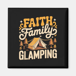 Faith family glamping luxury camping glamper  magnet