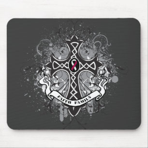 Faith Family Prayer Cross - Head and Neck Cancer Mouse Mat