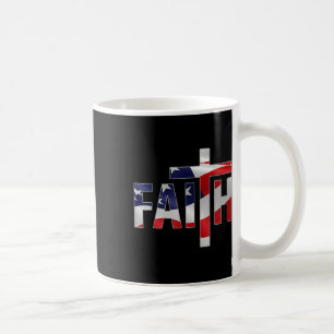 Faith Fear Christian Cross Jesus Christ Men Women Coffee Mug