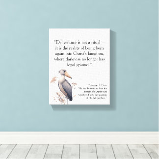 Faith-filled Christian Motivational Quotes Canvas Print
