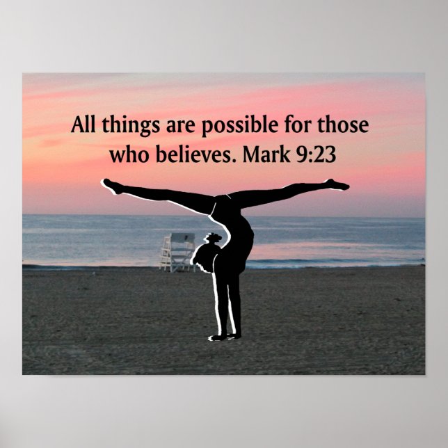 FAITH FILLED GYMNAST POSTER (Front)