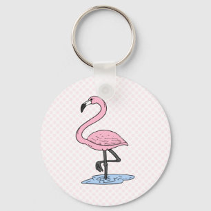 Faith Flamingo Key Ring