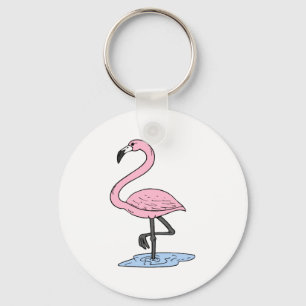 Faith Flamingo Key Ring