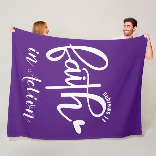 Faith - Fleece Blanket, 60"x80" Blanket (In Situ)