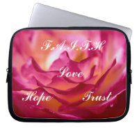 Faith Floweal Rose Laptop Sleeve