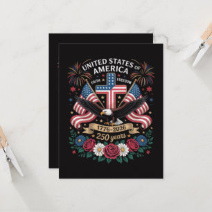 Faith Freedom 250 Years 1776 2026 Independence USA Invitation